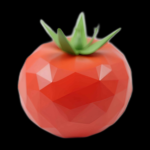 Tomate 3D Low Poly
