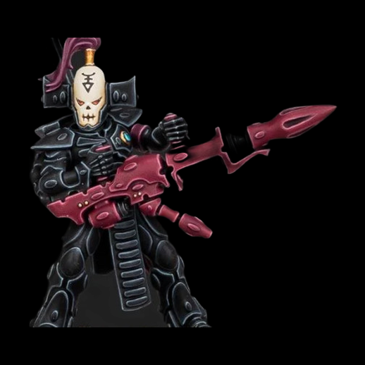 Guerrier Eldar noir 3D gratuit avec fusil