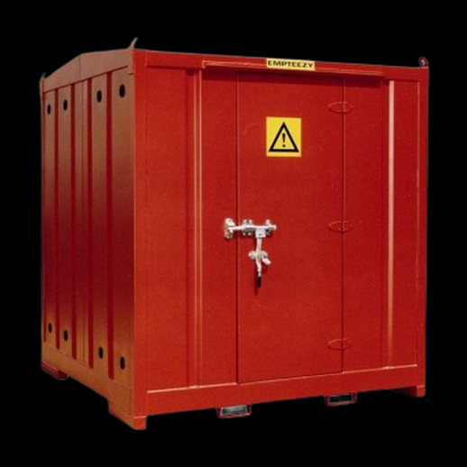 Conteneur industriel 3D gratuit rouge securise - modele 3D gratuit