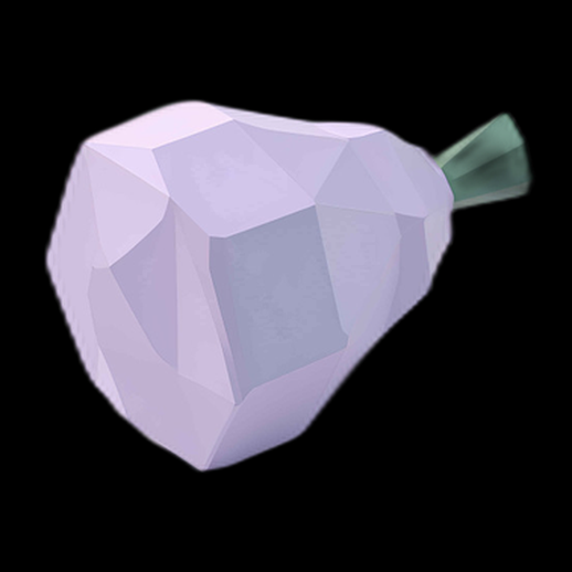 Navet 3D Low Poly Violet