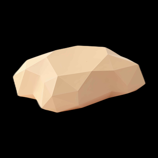 Modèle 3D Low Poly Foie