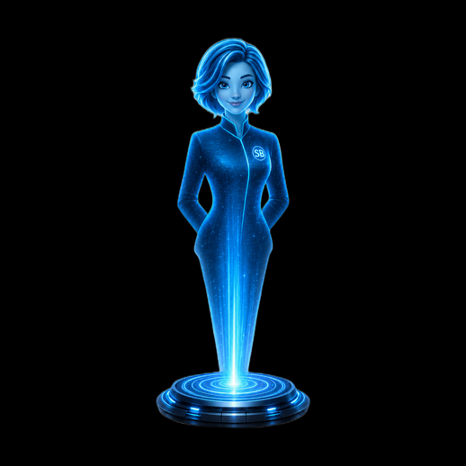 Hologramme femme futuriste 3D gratuit lumineux