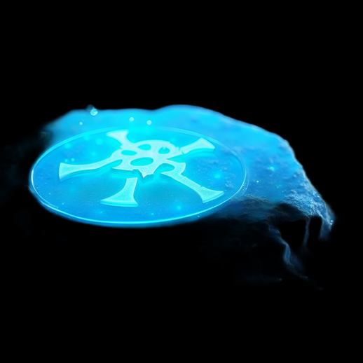 Glowing Sci-Fi Symbol Disc Asset