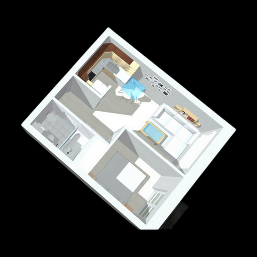 Plan appartement moderne 3D gratuit detaille