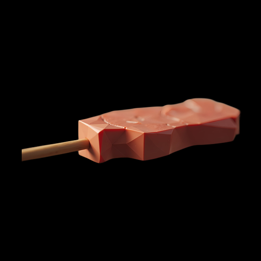Steak 3D sur un bâtonnet