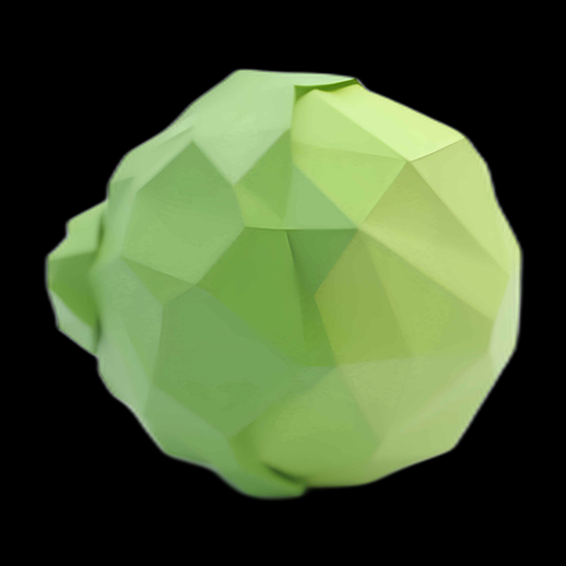 Chou de Bruxelles Low Poly
