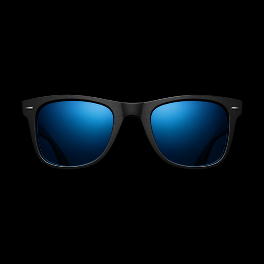 Lunettes de soleil Wayfarer noires