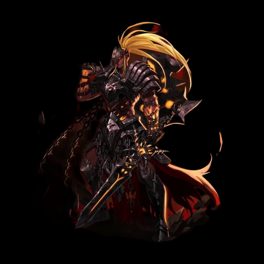 Chevalier sombre avec armure détaillée