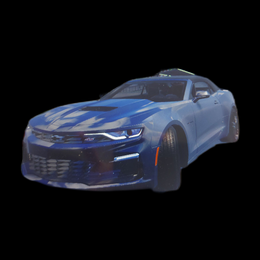 Voiture sportive 3D gratuit bleu moderne - modele 3D gratuit