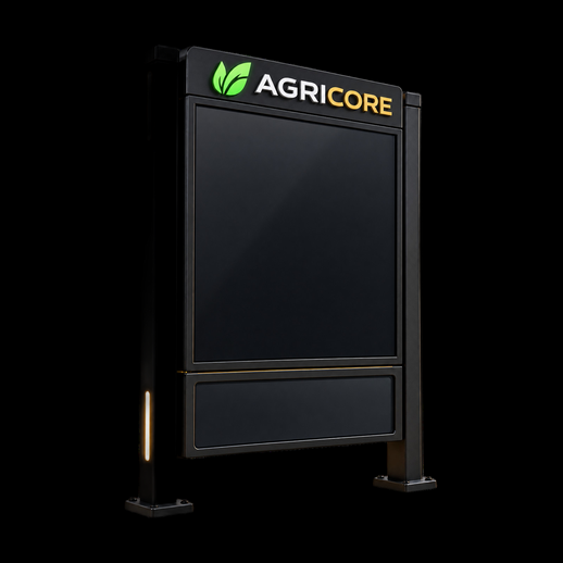 Panneau publicitaire 3D gratuit AgriCore moderne - modele 3D gratuit