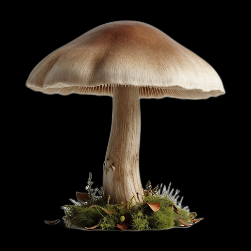 Champignon realiste 3D gratuit forestier detaille