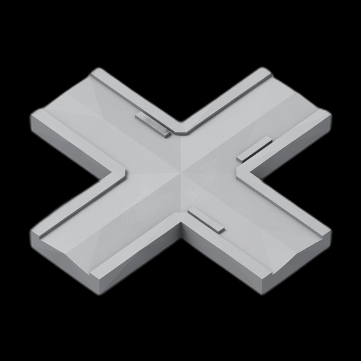 Plateforme en X 3D gratuit minimaliste