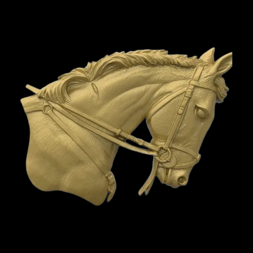 Tete de cheval 3D gratuit avec bride