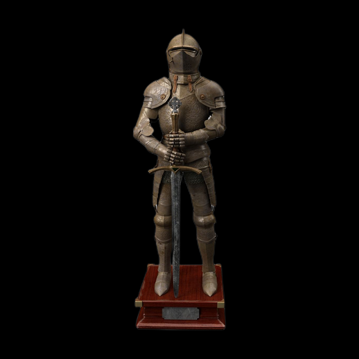 Statue chevalier medieval 3D gratuit armure