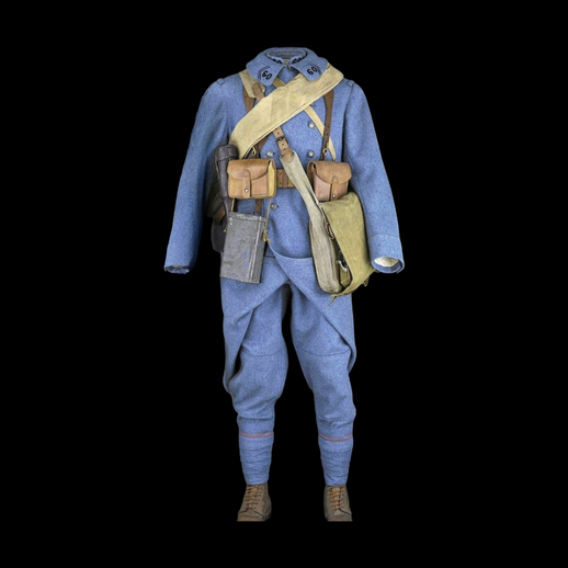 Uniforme soldat 3D gratuit equipement militaire WW1