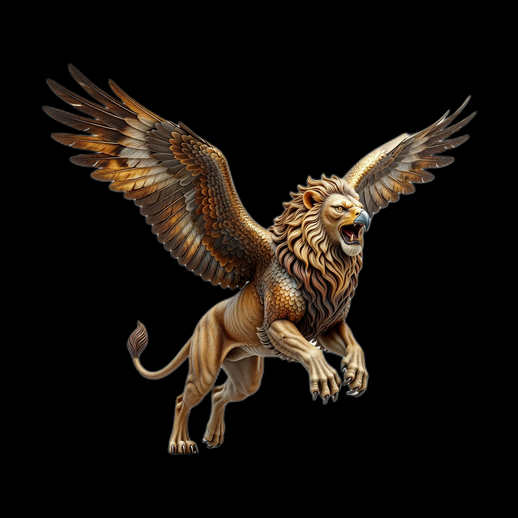 Griffon 3D gratuit creature mythologique ailes