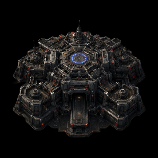 Base futuriste 3D gratuite complexe militaire sci-fi