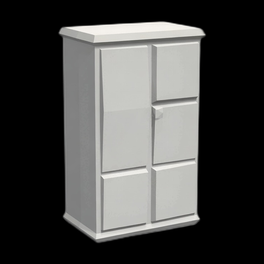 Armoire moderne blanche 3D gratuit meuble simple