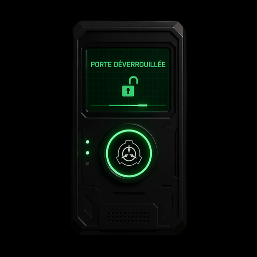 Terminal securite futuriste 3D gratuit interactif