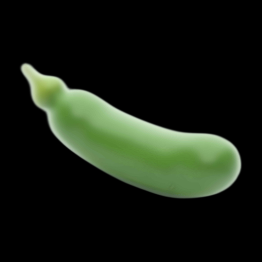 Pois vert en 3D