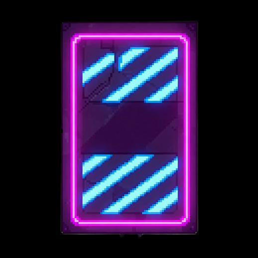 Panneau neon futuriste 3D gratuit style cyberpunk