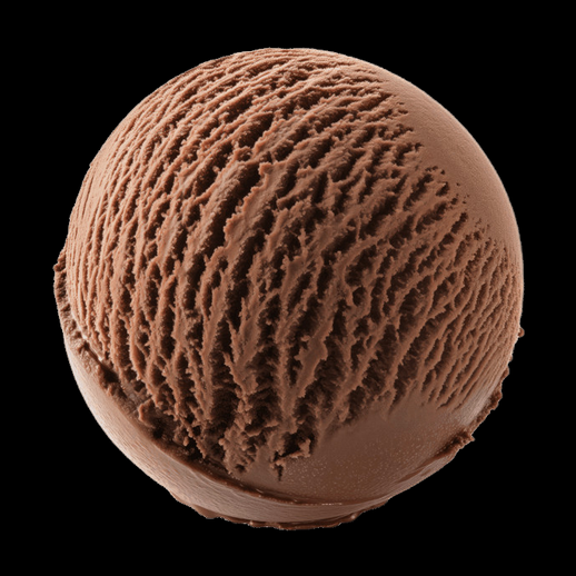 Boule de glace au chocolat 3D gratuit réaliste - modele 3D gratuit