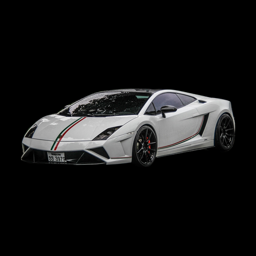 Voiture sport blanche 3D gratuit style Lamborghini