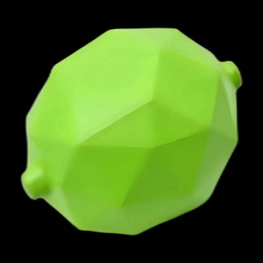 Balle géométrique 3D verte