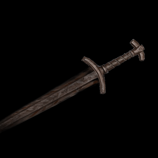 Épée médiévale rouillée asset 3D - modele 3D gratuit