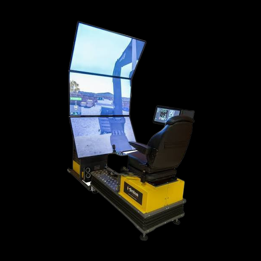 Simulateur pelleteuse 3D gratuit avec ecrans