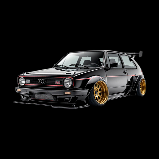 Voiture sportive Audi Quattro 3D gratuit - modele 3D gratuit