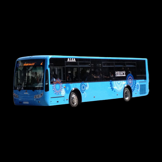 Bus urbain moderne bleu 3D gratuit - modele 3D gratuit