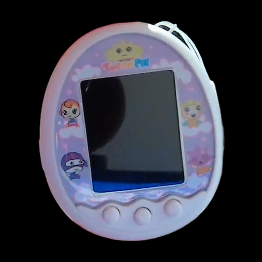Jouet Tamagotchi 3D gratuit style kawaii pastel