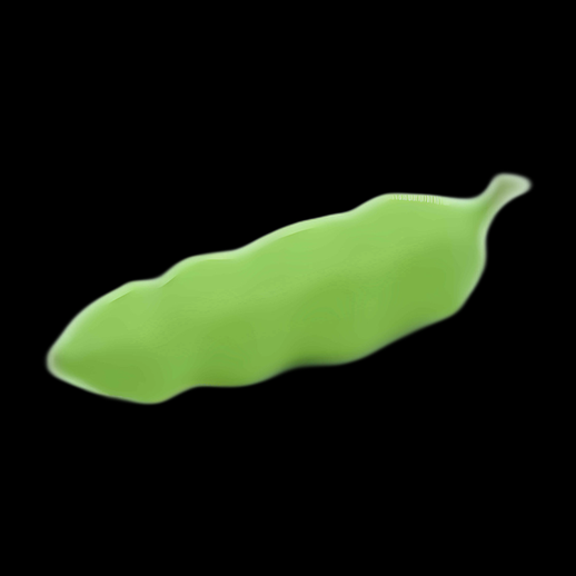 3D Green Pea Pod