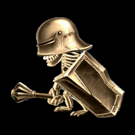 Squelette guerrier 3D gratuit avec armure