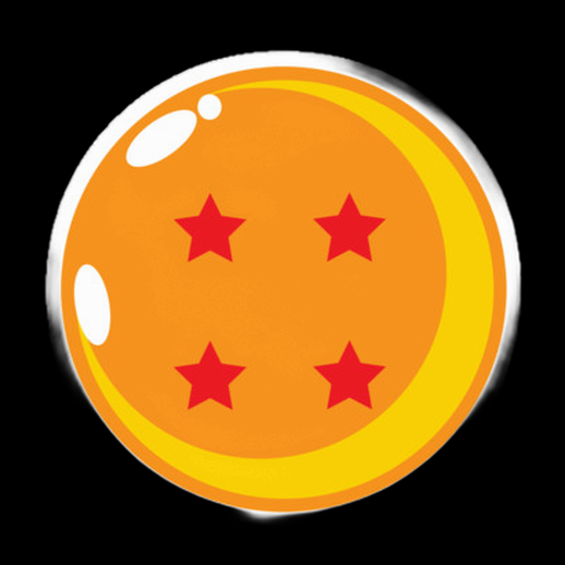 Boule Dragon 4 etoiles 3D gratuit