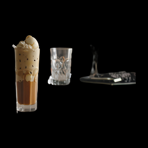 Café glacé avec crème fouettée