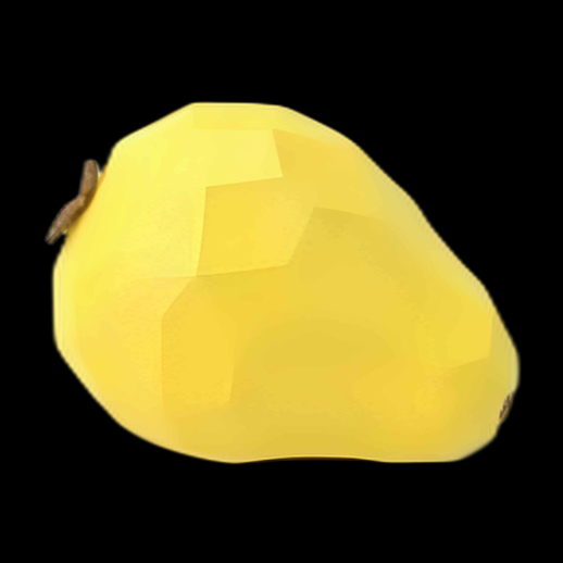 Mangue stylisée 3D basse poly - modele 3D gratuit