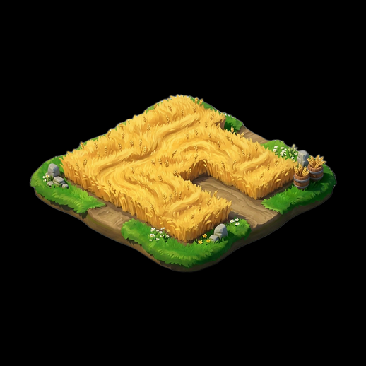 Labyrinthe de ble 3D gratuit stylise