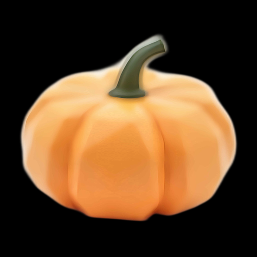 Citrouille 3D de dessin animé