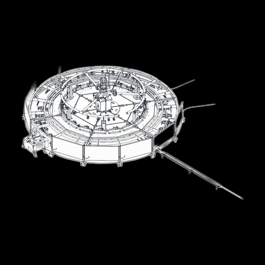 Station spatiale circulaire 3D gratuit futuriste