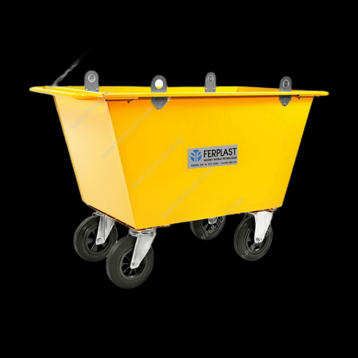 Benne industrielle 3D gratuit sur roulettes - modele 3D gratuit