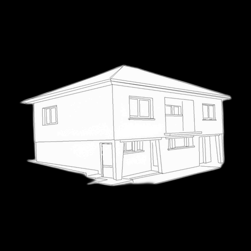 Maison moderne 3D gratuit modele architectural