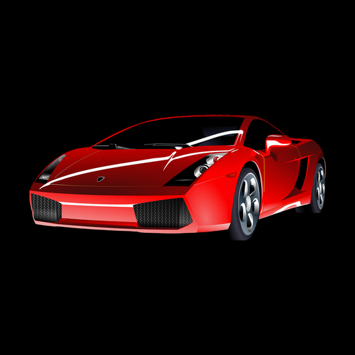 Lamborghini rouge - Modèle 3D