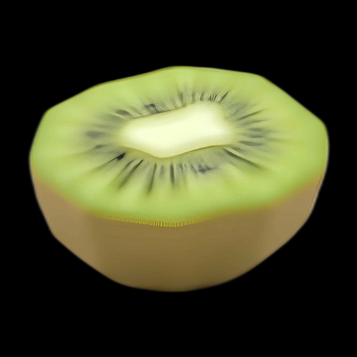 Kiwi en coupe - Asset 3D