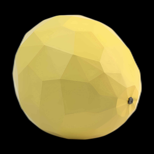 Citron 3D à faible polyvalence