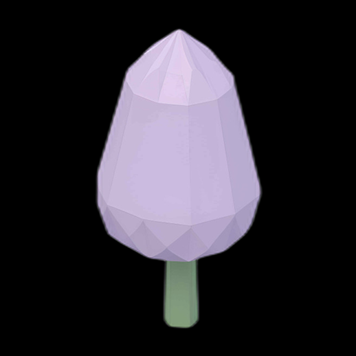 Arbre Low Poly Lilas