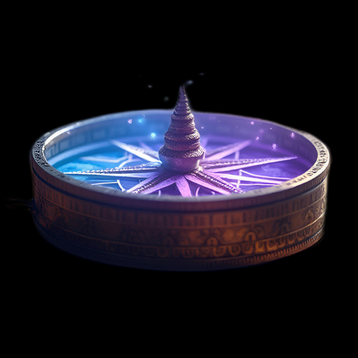 Boussole Magique 3D Fantastique Détailée