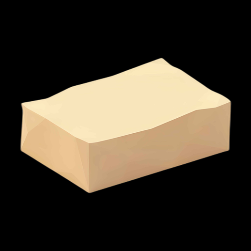 Bloc de tofu 3D isométrique