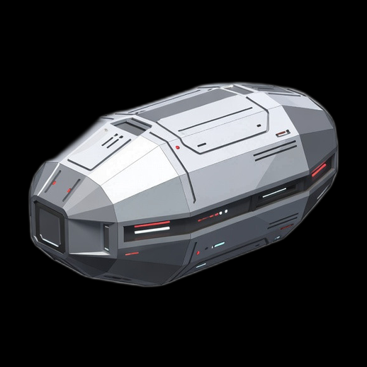 Capsule spatiale futuriste 3D gratuit sci-fi